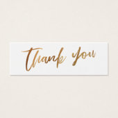 シンプル金ゴールド結婚のメッセージカードカード (正面)