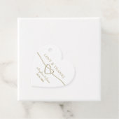 シンプル金ゴールド結婚の感謝 フェイバータグ (インサイチュ)