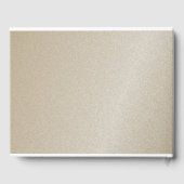 シンプル金ゴールド結婚の ゲストブック (裏面)