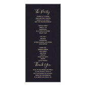 シンプル金ゴールド結婚の ラックカード (裏面)