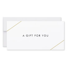 シンプル金ゴールド線モダン商品券