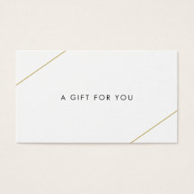 シンプル金ゴールド線モダン商品券