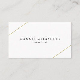 シンプル金ゴールド線モダン 名刺
