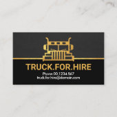 シンプル金ゴールド縁どトラックの採用 名刺