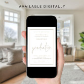 シンプル金ゴールド縁ど写真グラードランチ卒業 招待状