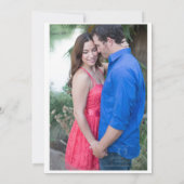 シンプル金ゴールド縁ど結婚式招待状 招待状 (裏面)