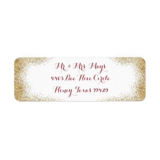 シンプル金ゴールド縁ど ラベル (正面)