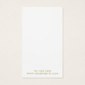 シンプル金ゴールド署名イヤリングディスプレイカード (裏面)