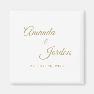 シンプル金ゴールド習字マグネット マグネット