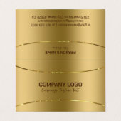 シンプル金ゴールド背景 名刺 (外部フラット)