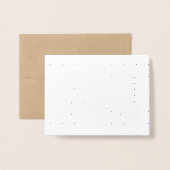 シンプル金ゴールド銀モダン抽象芸術波線 箔カード (封筒付き正面)