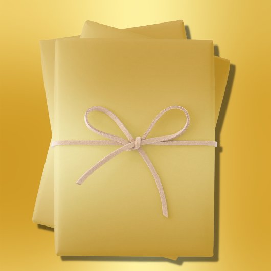 シンプル金ゴールド ラッピングペーパーシート