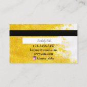 シンプル金ゴールド 名刺 (裏面)