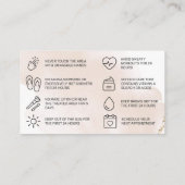 シンプル金ゴールド 名刺 (裏面)