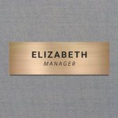 シンプル金ゴールド 名札