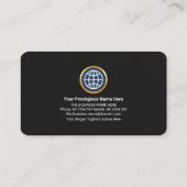 シンプル金ゴールドRed Line創業者オーナースタートアップ 名刺 (裏面)