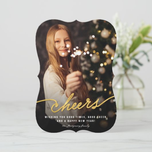 シンプル金箔応援書道台本の写真 シーズンカード (スタンド正面)