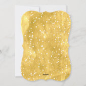 シンプル金箔応援書道台本の写真 シーズンカード (裏面)