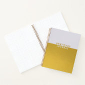 シンプル金箔感謝ジャーナル ノートブック (内部)