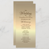 シンプル金結婚箔 プログラム (正面/裏面)