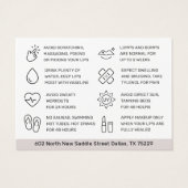 シンプル針唇フィラーエステティシャンアフターケア (裏面)