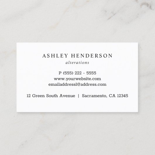 シンプル針糸 | 船乗り 名刺 (裏面)