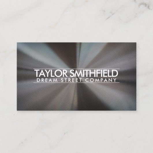 シンプル銀金属名刺 名刺 (正面)