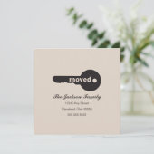 シンプル鍵の移動告知 案内状 (スタンド正面)