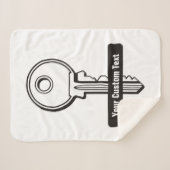 シンプル鍵 シェルパブランケット (正面(横))