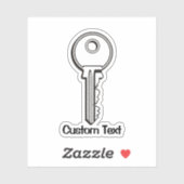 シンプル鍵 シール (シート)