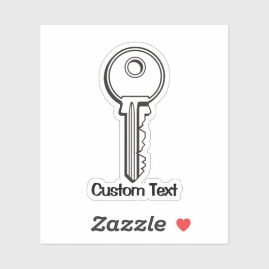 シンプル鍵 シール (シート)