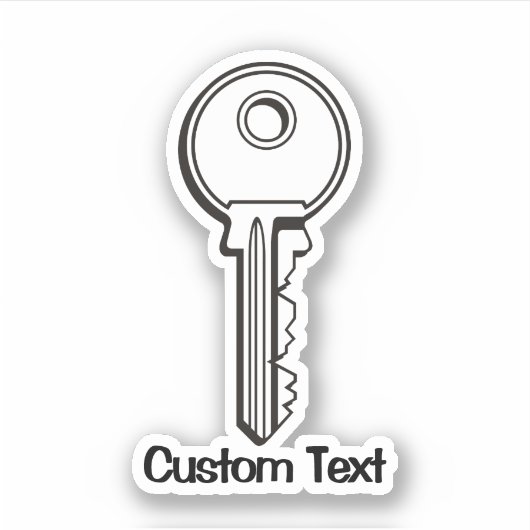 シンプル鍵 シール (正面)