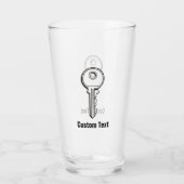 シンプル鍵 タンブラーグラス (裏面)