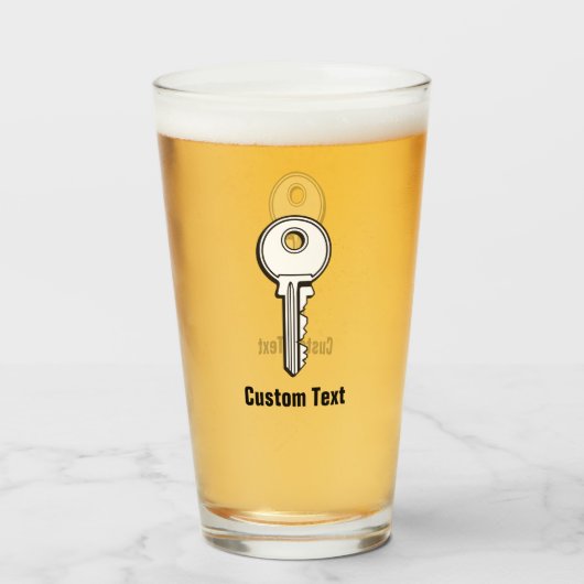 シンプル鍵 タンブラーグラス (ドリンク正面)