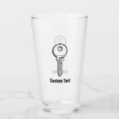 シンプル鍵 タンブラーグラス (正面)