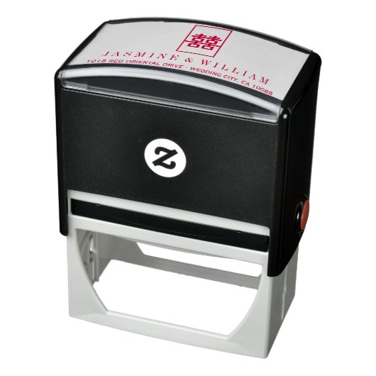 シンプル長方形の二重中国の幸福結婚の セルフインキングスタンプ (商品)