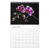 シンプル開花花の写真収集 カレンダー (1月 2027)