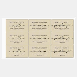 シンプル防水キャンドルシール ラベル