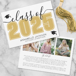 シンプル院写真部会金ゴールド卒業 案内状