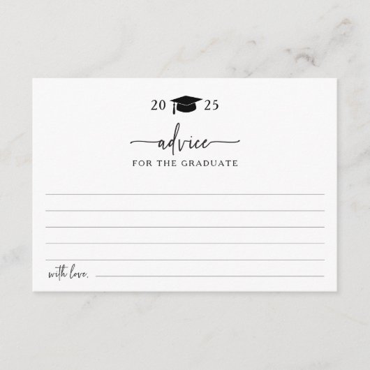 シンプル院生アドバイスカード エンクロージャーカード (正面)