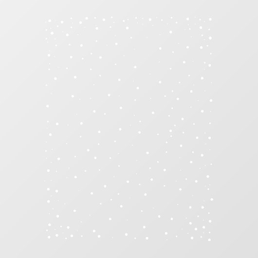 シンプル雪のクリスマスデコール ウィンドウサイン (シート)