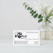 シンプル雪の耕作 名刺 (スタンド正面)