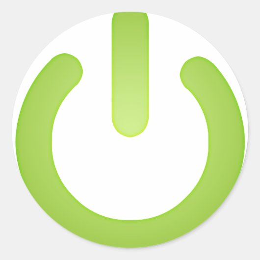 シンプル電源ボタン ラウンドシール (正面)