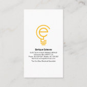 シンプル電球ケーブル 名刺 (裏面)