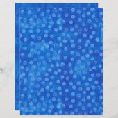 シンプル青いドットの青紙シート (正面/裏面)