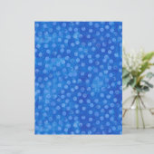 シンプル青いドットの青紙シート (スタンド正面)
