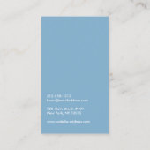 シンプル青い円のロゴ 名刺 (裏面)