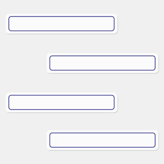 シンプル青と白の空白の縁どテンプレート ラベル (グループ)
