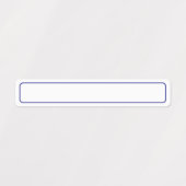 シンプル青と白の空白の縁どテンプレート ラベル (デザイン1)