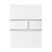 シンプル青と白の貝殻の海結婚の 招待状ベリーバンド (裏面例)